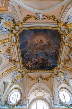 Palacio Real Madrid 'in içindeki tavan İspanya' daki Madrid Kraliyet Sarayı