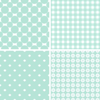 pastel retro farklı vektör Dikişsiz desen.