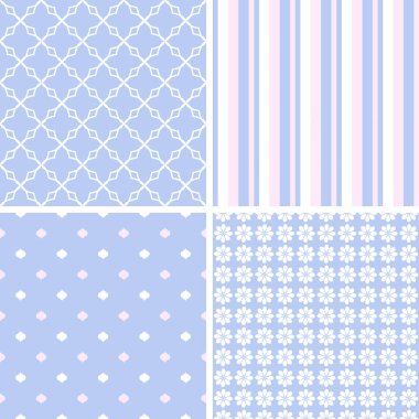 Retro farklı vektör Dikişsiz desen.