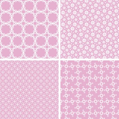 Pastel retro farklı vektör Dikişsiz desen. Doku-ebilmek var olmak kullanılmış için duvar kağıdı, Desen dolguları.