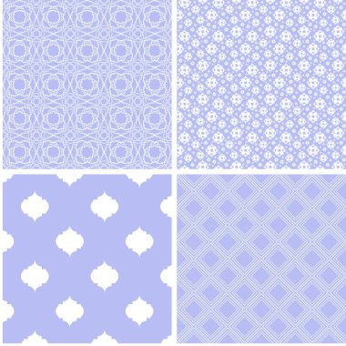 Pastel retro farklı vektör Dikişsiz desen. Doku-ebilmek var olmak kullanılmış için duvar kağıdı, Desen dolguları.