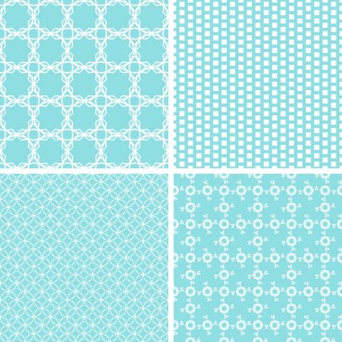 Farklı nane ve beyaz Dikişsiz desen ayarla