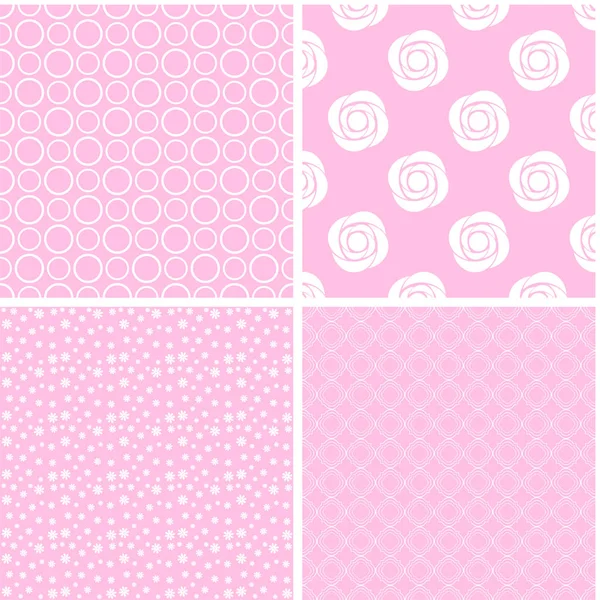 Farklı vektör Dikişsiz desen pembe. Soyut süsler.