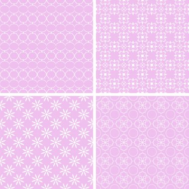 Şirin farklı vektör Dikişsiz desen. Duvar kağıdı, desen dolgusu, web sayfası arka planı, dokular için kullanılabilir.