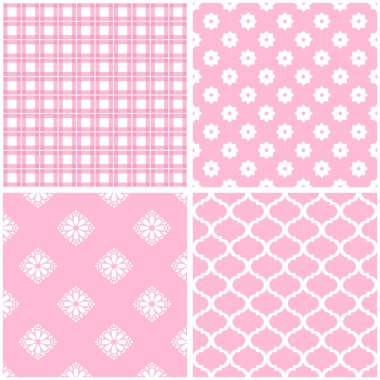 Vintage farklı vektör Dikişsiz desen. Geometrik süsleme seti.