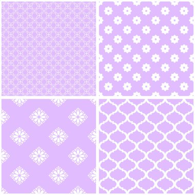 Şirin farklı vektör Dikişsiz desen. Duvar kağıdı, desen dolgusu, web sayfası arka planı, dokular için kullanılabilir.