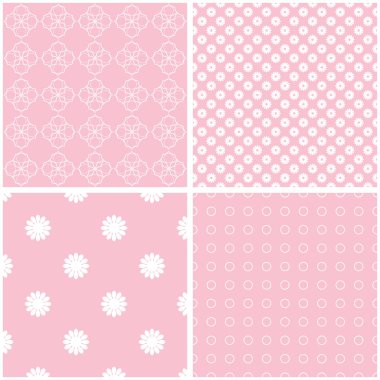 Şirin farklı vektör Dikişsiz desen. Duvar kağıdı, desen dolgusu, web sayfası arka planı, dokular için kullanılabilir.