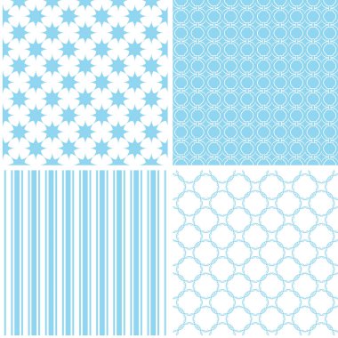 Şık farklı kumaş ve kağıt veya hurda rezervasyon yazdırmak için dikişsiz desen vektör.