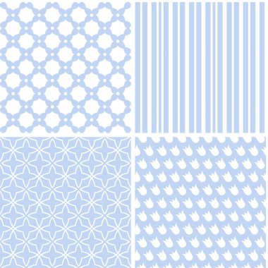 Şık farklı kumaş ve kağıt veya hurda rezervasyon yazdırmak için dikişsiz desen vektör.