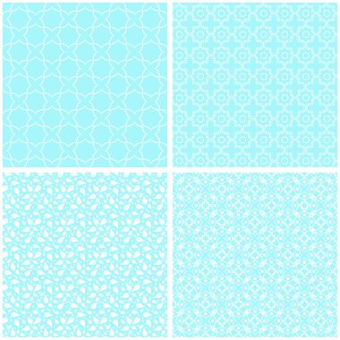 Süsleme retro tarzı ile farklı Dikişsiz desen.