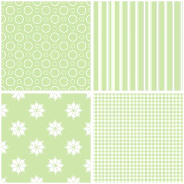 Yumuşak farklı vektör Dikişsiz desen. Geometrik süsleme seti.