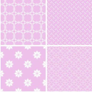 Farklı vektör Dikişsiz desen. Tatlı romantik duvar kağıdı, desen dolgularını, web sayfası arka planı, yüzey dokuları için sonsuz doku-ebilmek var olmak kullanılmış.