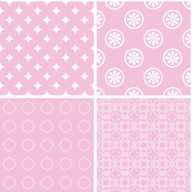 Farklı vektör Dikişsiz desen. Tatlı romantik duvar kağıdı, desen dolgularını, web sayfası arka planı, yüzey dokuları için sonsuz doku-ebilmek var olmak kullanılmış.