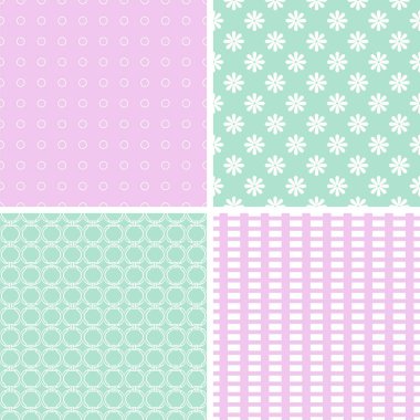 Geometrik desenler süs vektör kümesi. Sorunsuz doku koleksiyonu.