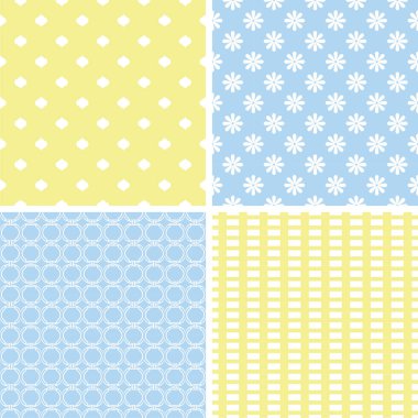 Süsleme retro tarzı ile farklı Dikişsiz desen.