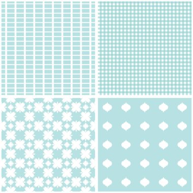 Şık farklı kumaş ve kağıt veya hurda rezervasyon yazdırmak için dikişsiz desen vektör.