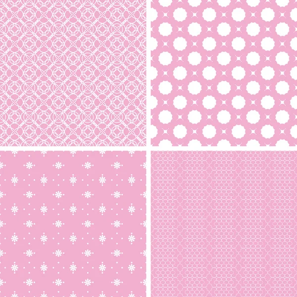 Different Baby Seamless Patterns Wallpaper Web Page Background Surface Texture — Stock Vector