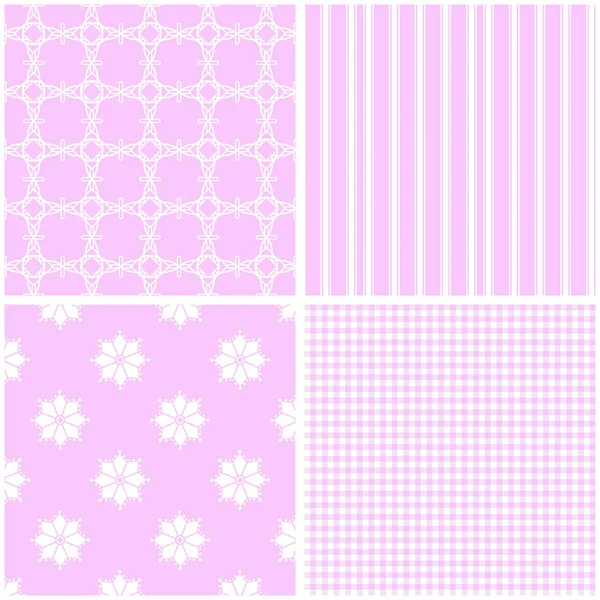 10 şık farklı vektör Dikişsiz desen. Kumaş ve kağıt veya hurda rezervasyon sonsuz doku.