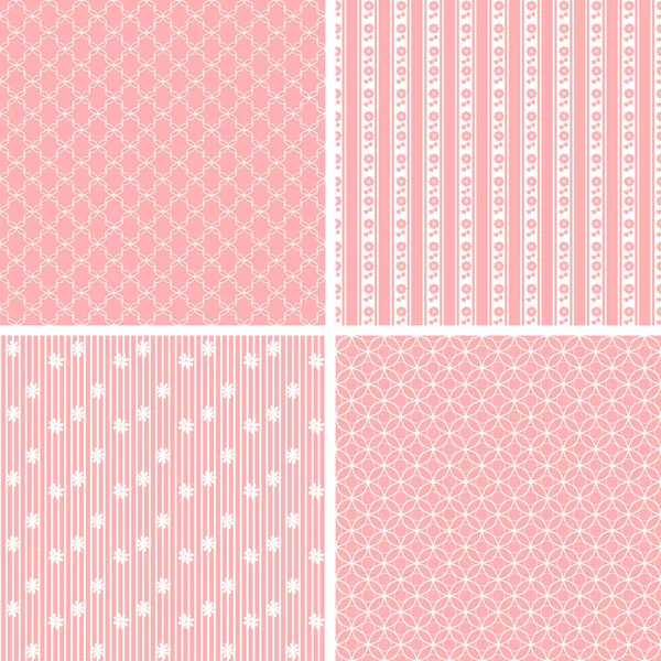 Dört retro sorunsuz desenleri ile çizgili