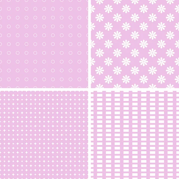 Farklı vektör Dikişsiz desen pembe. Soyut süsler.