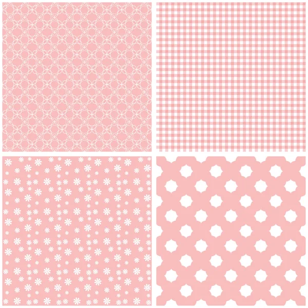 Farklı vektör Dikişsiz desen pembe. Soyut süsler.