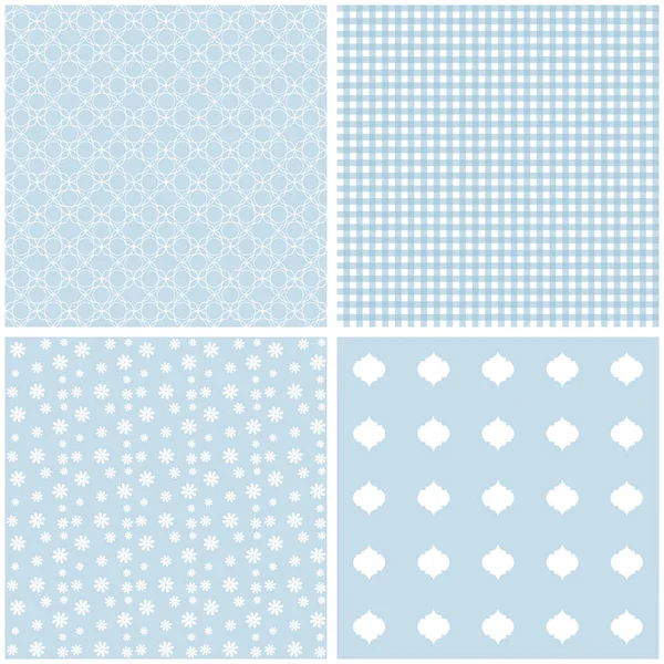 Duvar kağıdı, desen dolgularını, web sayfası, arka plan için farklı mavi ve beyaz Dikişsiz desen, doku-ebilmek var olmak kullanılmış