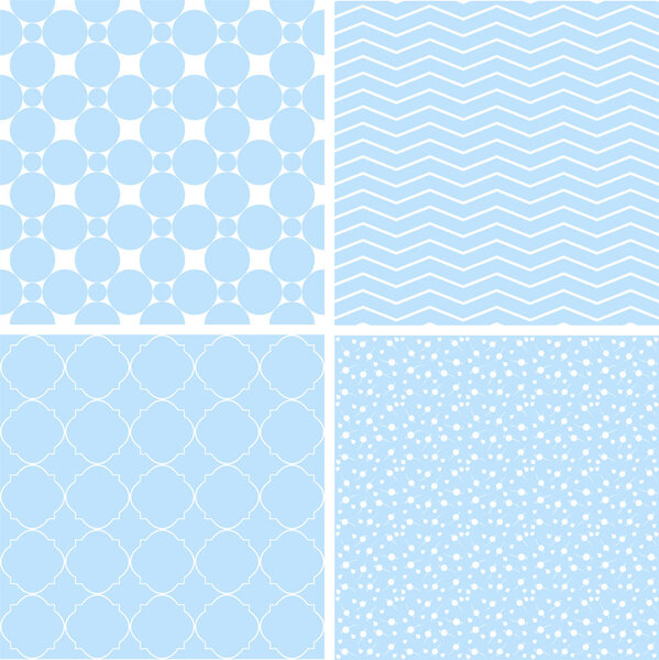 Different baby seamless patterns. For wallpaper, web page background, surface texture.