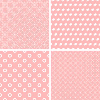 Süsleme retro tarzı ile farklı Dikişsiz desen.