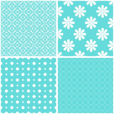 Pastel retro farklı vektör Dikişsiz desen. Vektör süsleri.