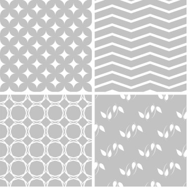 Vektör desen Set. Kesintisiz renkli arka plan toplama.