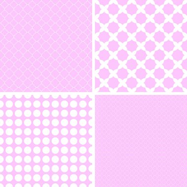 Pastel retro farklı vektör Dikişsiz desen. Vektör süsleri.
