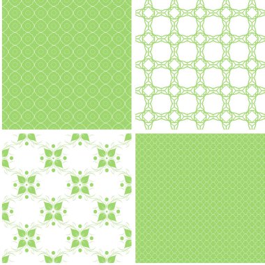 Vektör desen Set. Kesintisiz renkli arka plan toplama.