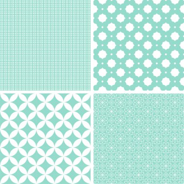 Yeşil solgun tonlarda sorunsuz arka koleksiyonu