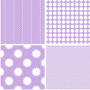 Büyüleyici farklı vektör Dikişsiz desen. Vektör set.