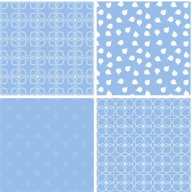 Pastel retro farklı vektör Dikişsiz desen. Vektör süsleri.