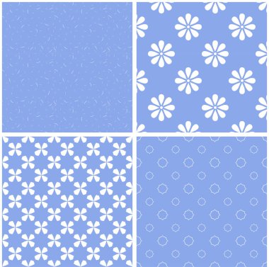 Pastel retro farklı vektör Dikişsiz desen. Vektör süsleri.