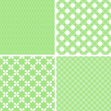 Vektör desen Set. Kesintisiz renkli arka plan toplama.