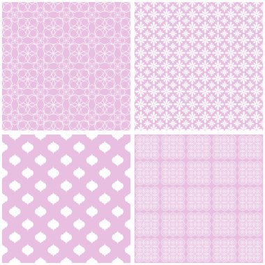 Pastel retro farklı vektör Dikişsiz desen. Vektör süsleri.