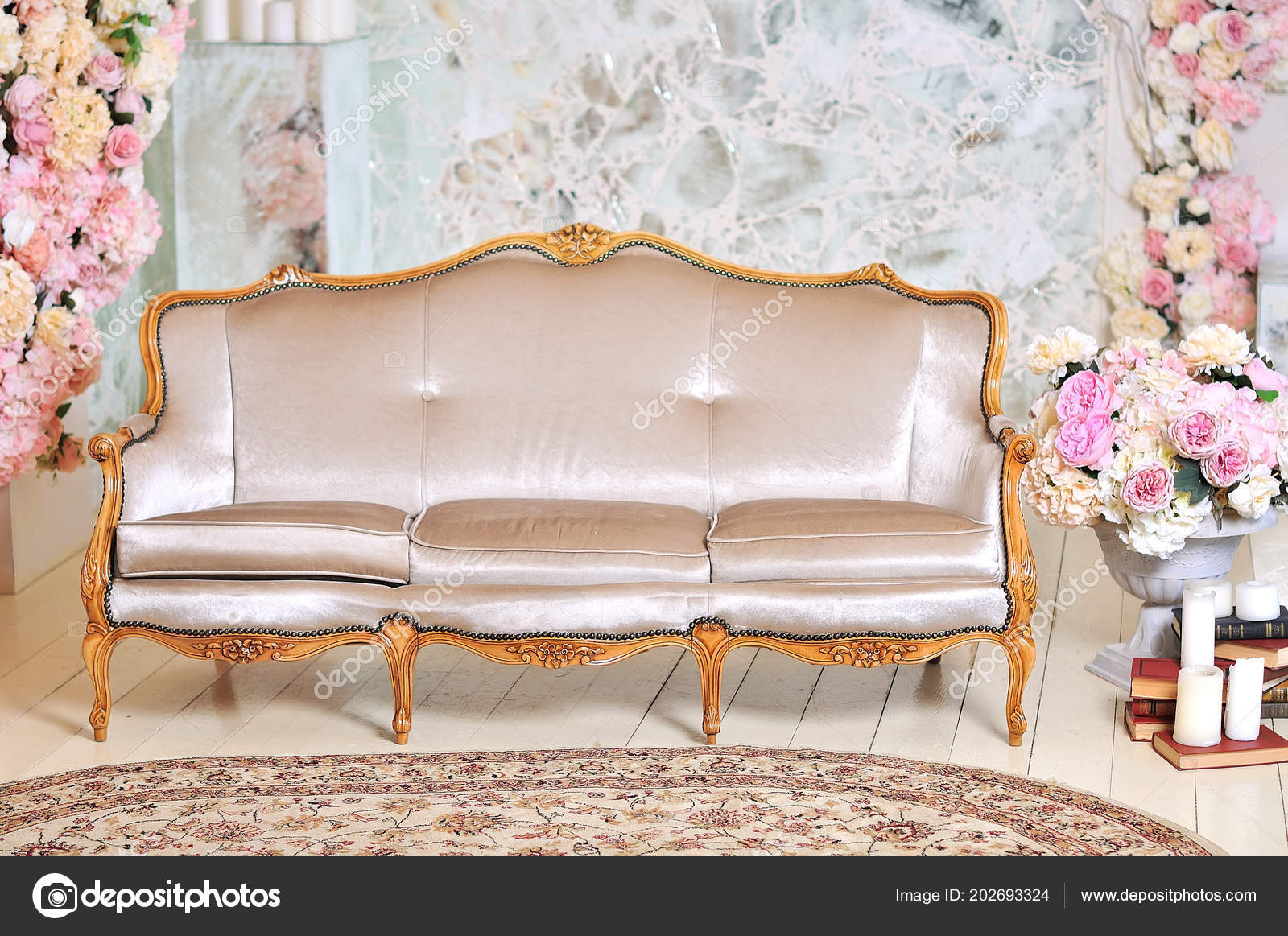 Beautiful Sofa Background Wall Stock Photo by ©alena0509 202693324