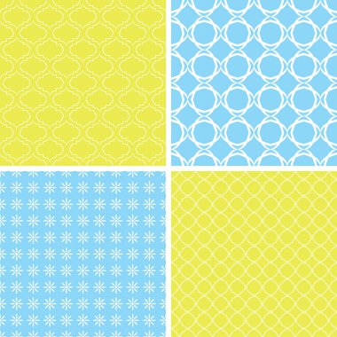 4 farklı kız Dikişsiz desen bebeğim. Duvar kağıdı, dolgu, web sayfası arka planı, Ttexture doku yüzey.