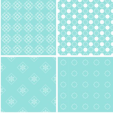 4 farklı kız Dikişsiz desen bebeğim. Duvar kağıdı, dolgu, web sayfası arka planı, Ttexture doku yüzey.