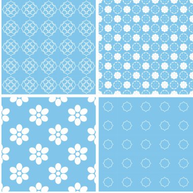 Retro farklı Dikişsiz desen. Vektör bebek arka plan.