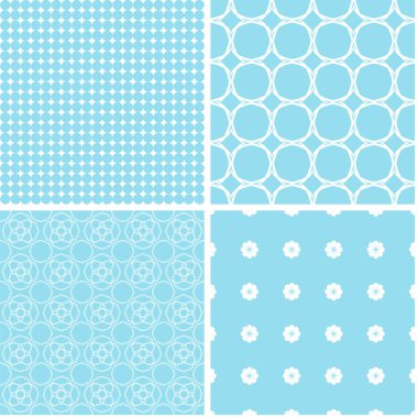 Bebek pastel farklı Dikişsiz desen. Vektör süsleri.