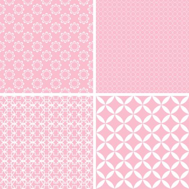 Güzel farklı vektör Dikişsiz desen. Tatlı vektör set.