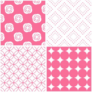 Güzel farklı vektör Dikişsiz desen. Tatlı vektör set.