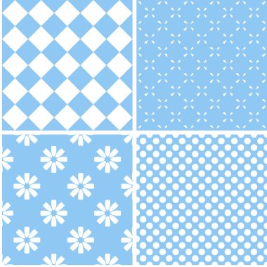 Retro farklı Dikişsiz desen. Doku için kullanılan, dolgu, web sayfasının arka plan deseni.