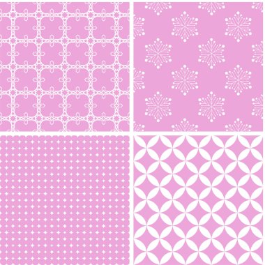 Retro farklı Dikişsiz desen. Vektör zarif çizim.