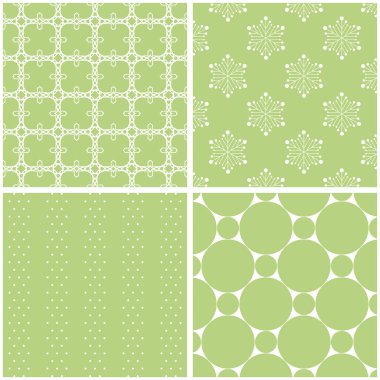 4 arka plan desen solgun tonlarda vektör ayarla.