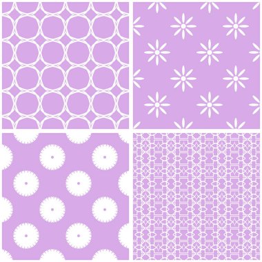 Farklı vektör Dikişsiz desen desen dolgularını, web sayfası arka planı için kullanılabilir.