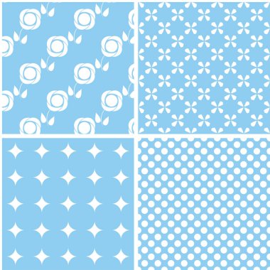 Nane farklı vektör Dikişsiz desen desen dolgularını, web sayfası arka planı için kullanılabilir.